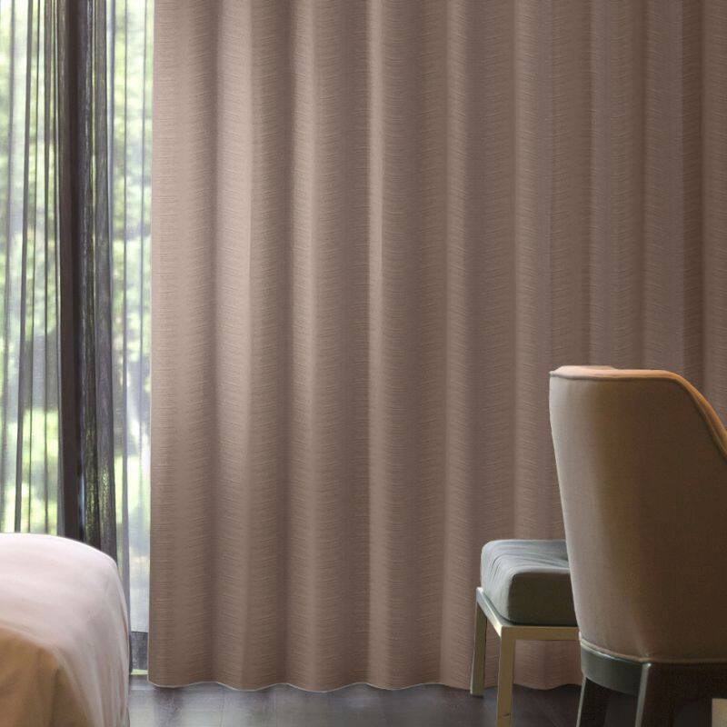 ギザギザ カーテン JD-19176 ライトブラウン ｜ジャストカーテン
