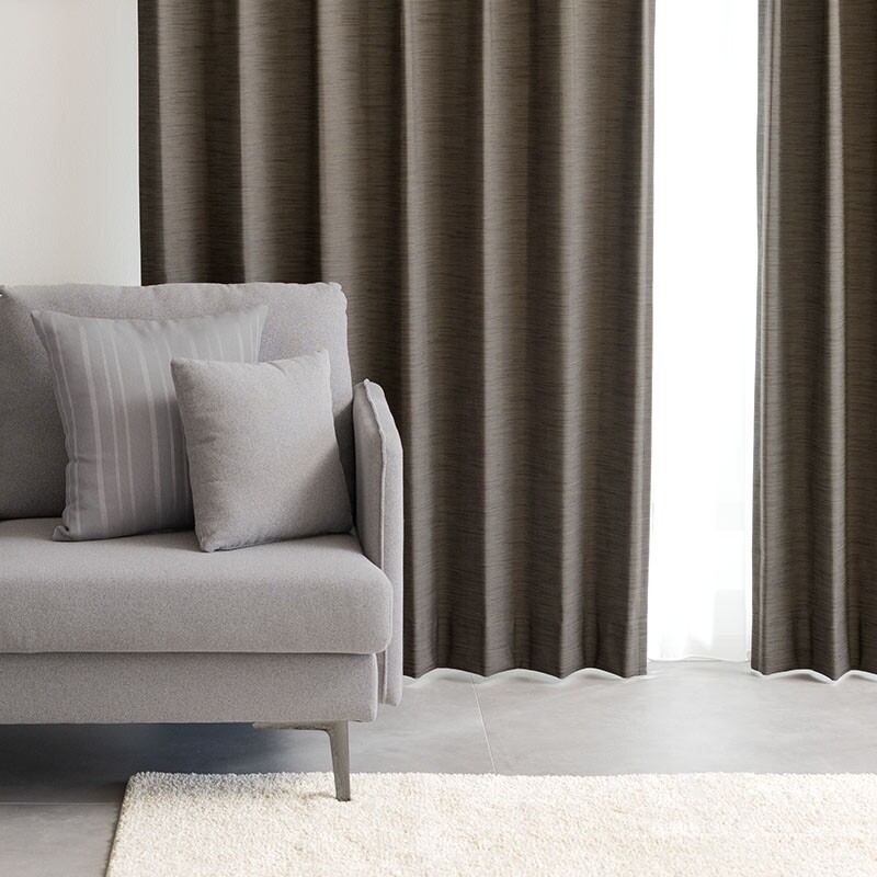 テアトル カーテン JC-89006 ブラウン ｜ジャストカーテン