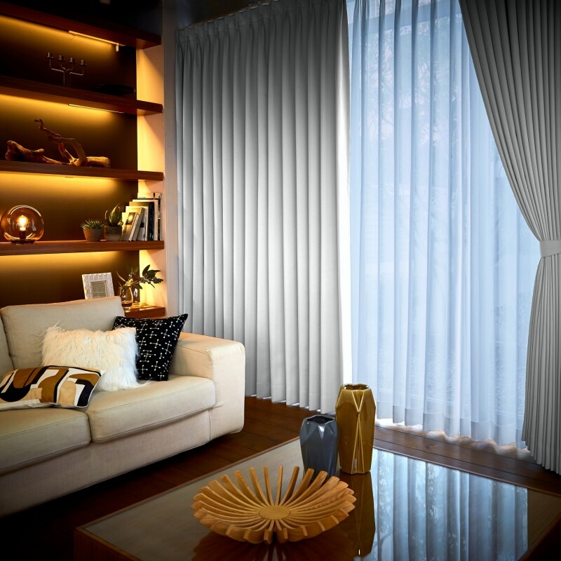 和 カーテン JF-94040R ホワイト ｜ジャストカーテン