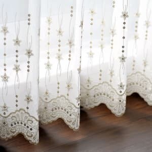 エリーゼ カフェカーテン JE-92515 ホワイト ｜ジャストカーテン