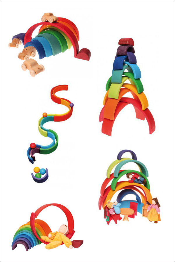 虹色トンネル特大 グリムス社（アーチレインボー）の通販｜木の