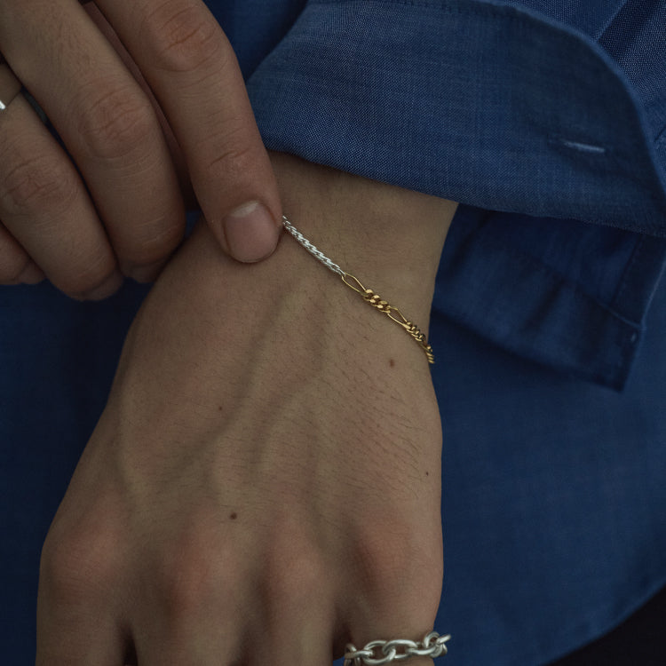 シェードコンビチェーンブレスレット MIX-M-