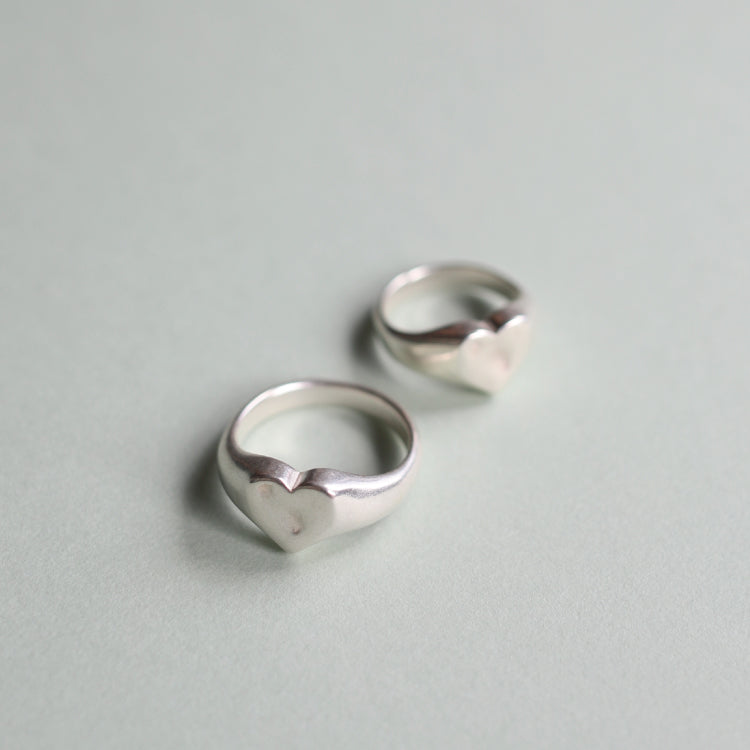 ハートシグネットリング SV