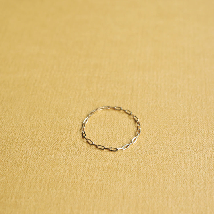 一部予約】K18 グリームチェーンリング