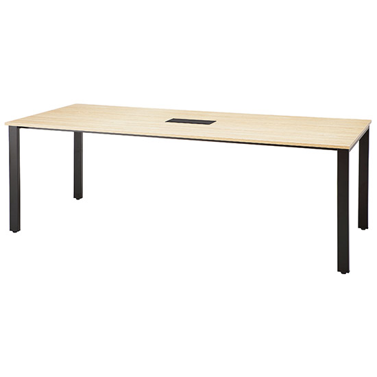 REV-B2190-NA 井上金庫 会議用テーブル 幅2100mm 奥行900mm ブラック