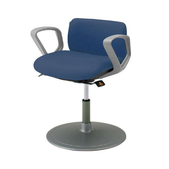 LT92AA-PB27 オカムラ 患者チェア 肘付 丸ベース 回転ロック