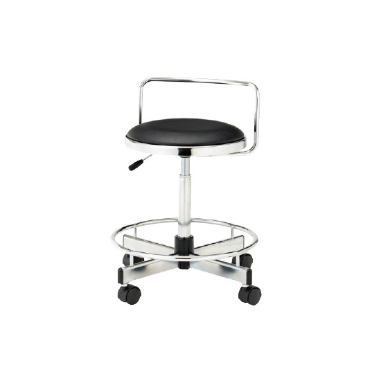 TD-36LN-Z-BK ノーリツイス 作業用チェア レザー張り 座面370Φ 背