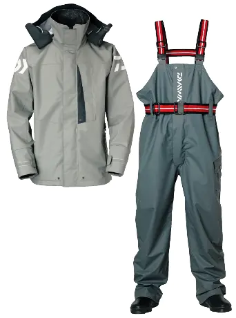 DR-6002 PUオーシャンサロペットレインスーツ ライトグレー - 20,200円