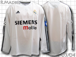 レアル・マドリード ADIDAS ユニフォームショップ 2003-2004 Home