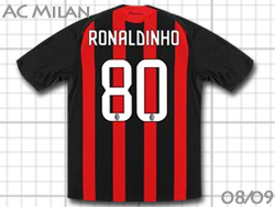 ACミラン 2008-2009 ユニフォームショップ AC Milan ロナウジーニョ