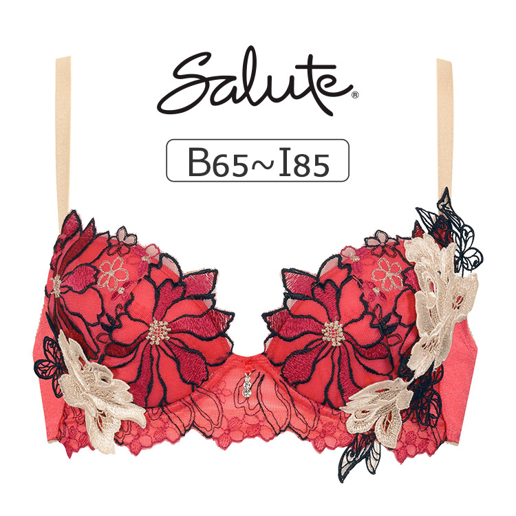 BTJ796｜ワコール サルート 96G ブラジャー単品 リボンブラ CDEFG