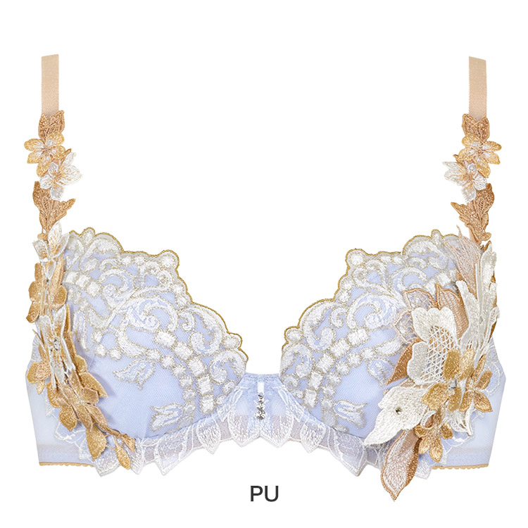 BTJ402｜ワコール サルート 02G ブラジャー単品 P-upタイプ CDEFGHI