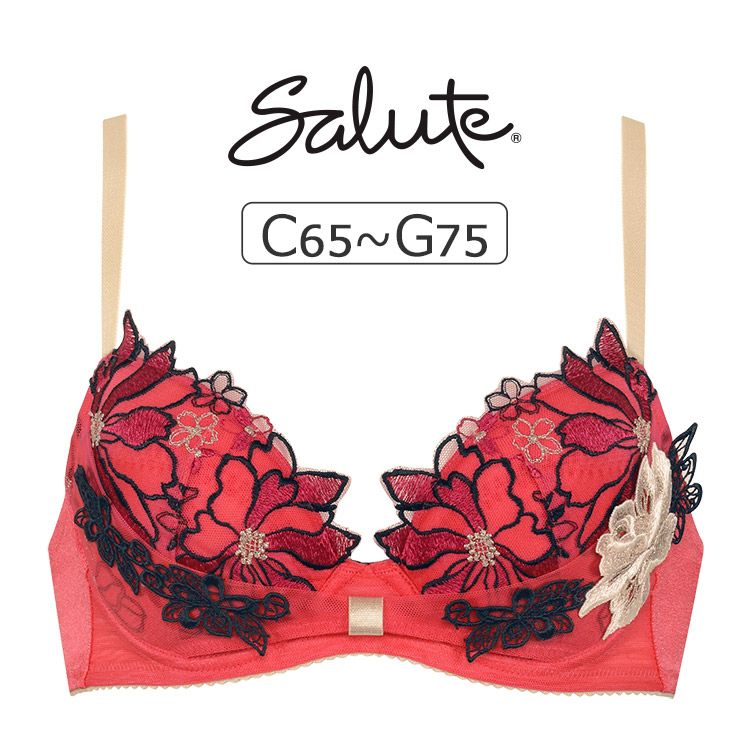 BTJ496｜ワコール サルート 96G ブラジャー単品 P-upタイプ BCDEFGHI