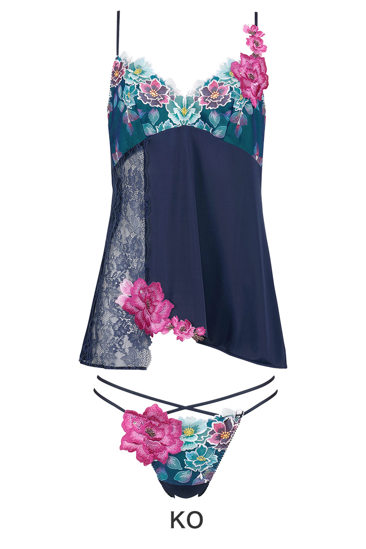 DTJ203｜ワコール サルート 03G セットアップ(キャミ＋Tバック) M/L