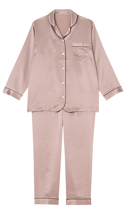 YDX542｜ワコール 睡眠科学 パジャマ 上下セット レディース シルク100