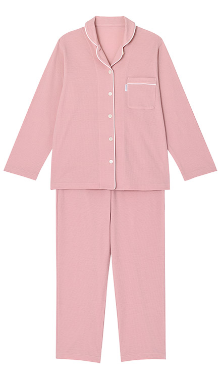 YDX525｜ワコール 睡眠科学 パジャマ 上下セット レディース 天綿 綿