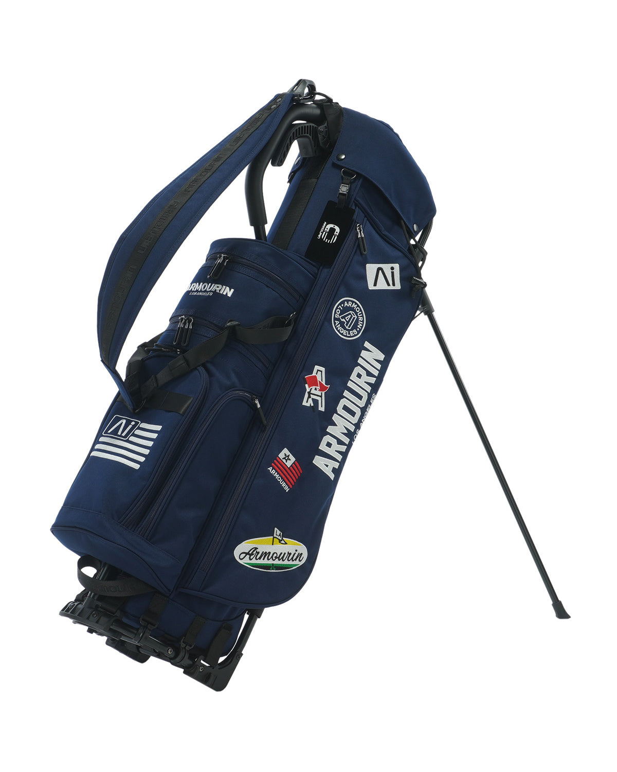 ARMOURIN アーマーイン] ゴルフ キャディバッグ ブラックフレーム