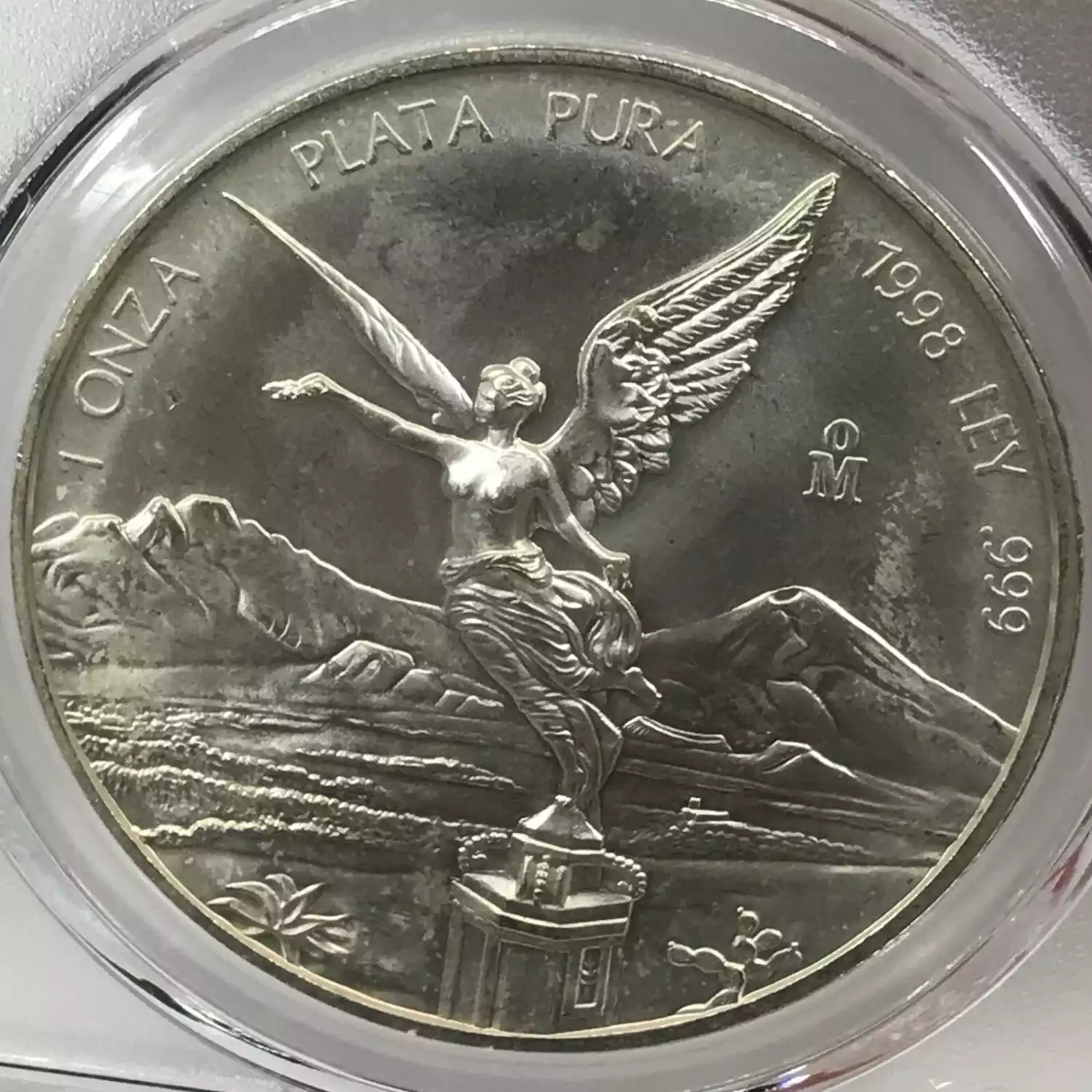 1998-Mo MEXICO Silver ONZA (Troy Ounce of Silver) PCGS MS-67