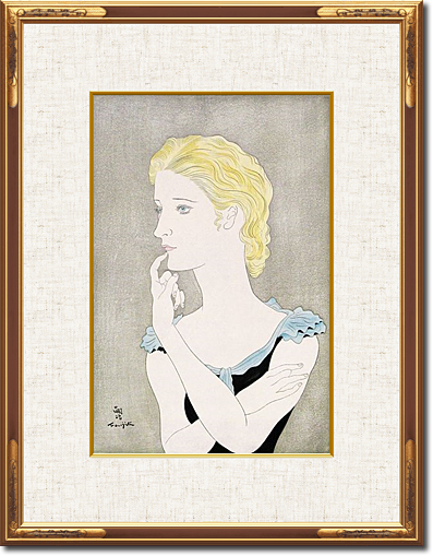 藤田嗣治 パリジェンヌ（加藤版画研究所版） | 絵画など美術品の販売と