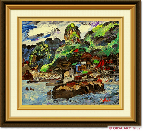 野間仁根 外房風景 | 絵画など美術品の販売と買取 | 東京・銀座 おいだ美術