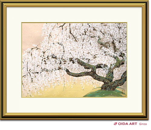 中島千波 夢殿の枝垂桜 | 絵画など美術品の販売と買取 | 東京・銀座
