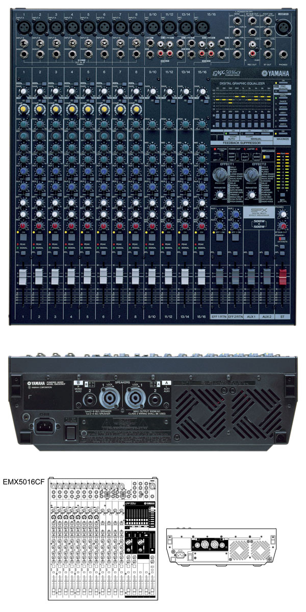 パワードミキサー】YAMAHA、EMX5016CFのご紹介です！