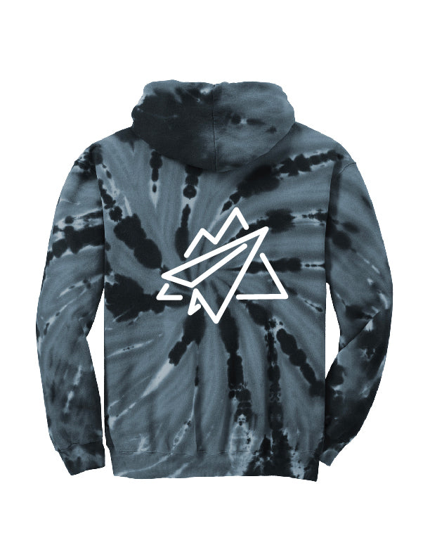 Finding My Peace Hoodie - Black Tie Dye – Open Planes