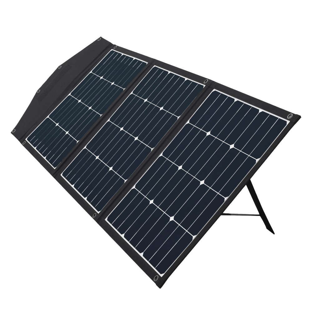 災害時などに電源として使える 3つ折りソーラーパネル電源 120W OWL