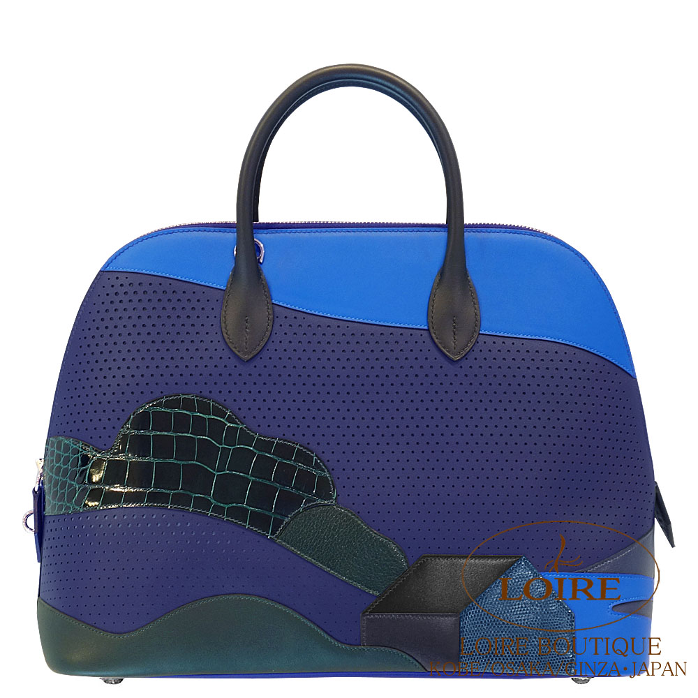 【早い者勝ち！】HERMES ボリードポーチ MM 25 サーカス ブルー エルメス HERMES ボリード1923 ミニ W刻印 ブルーサンジバル/SV金具