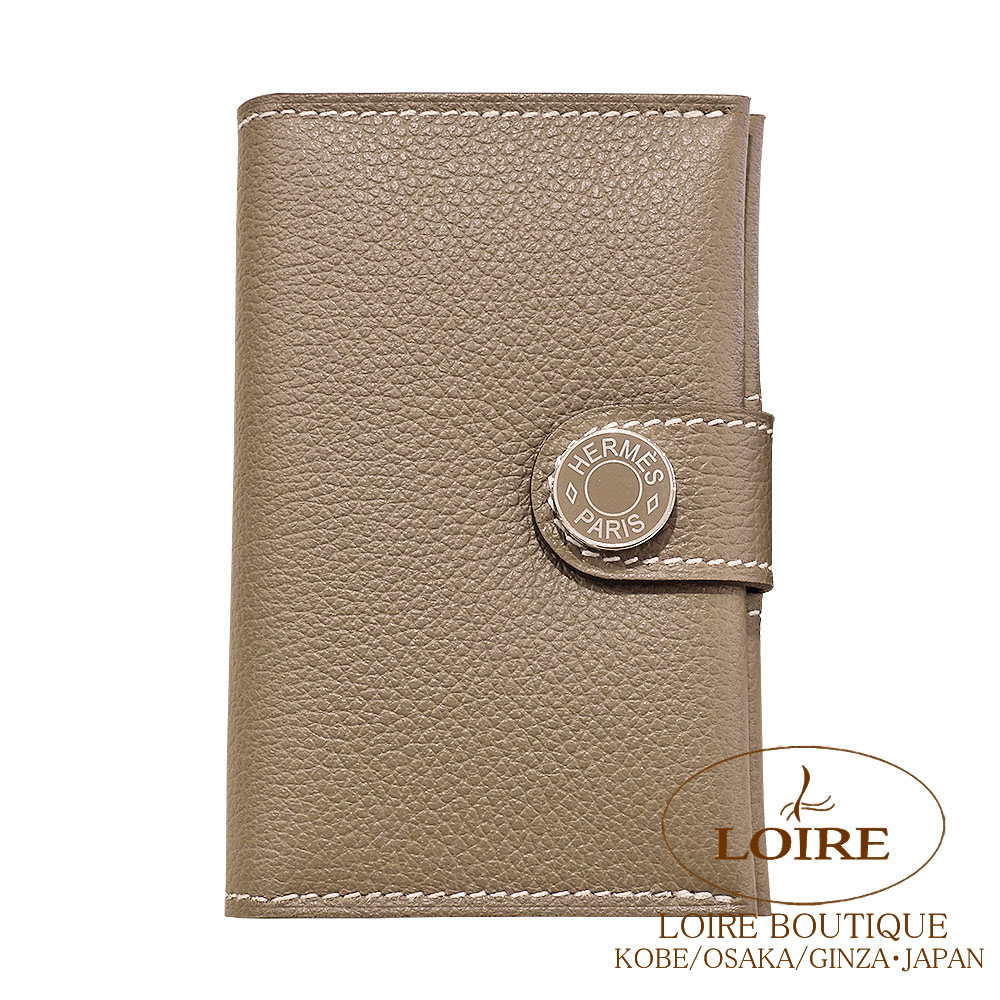 ((お値下げ中))エルメス　HERMES エトープ ケース 楽天市場】エルメス ベアン カードケース シェーブル エトゥープ
