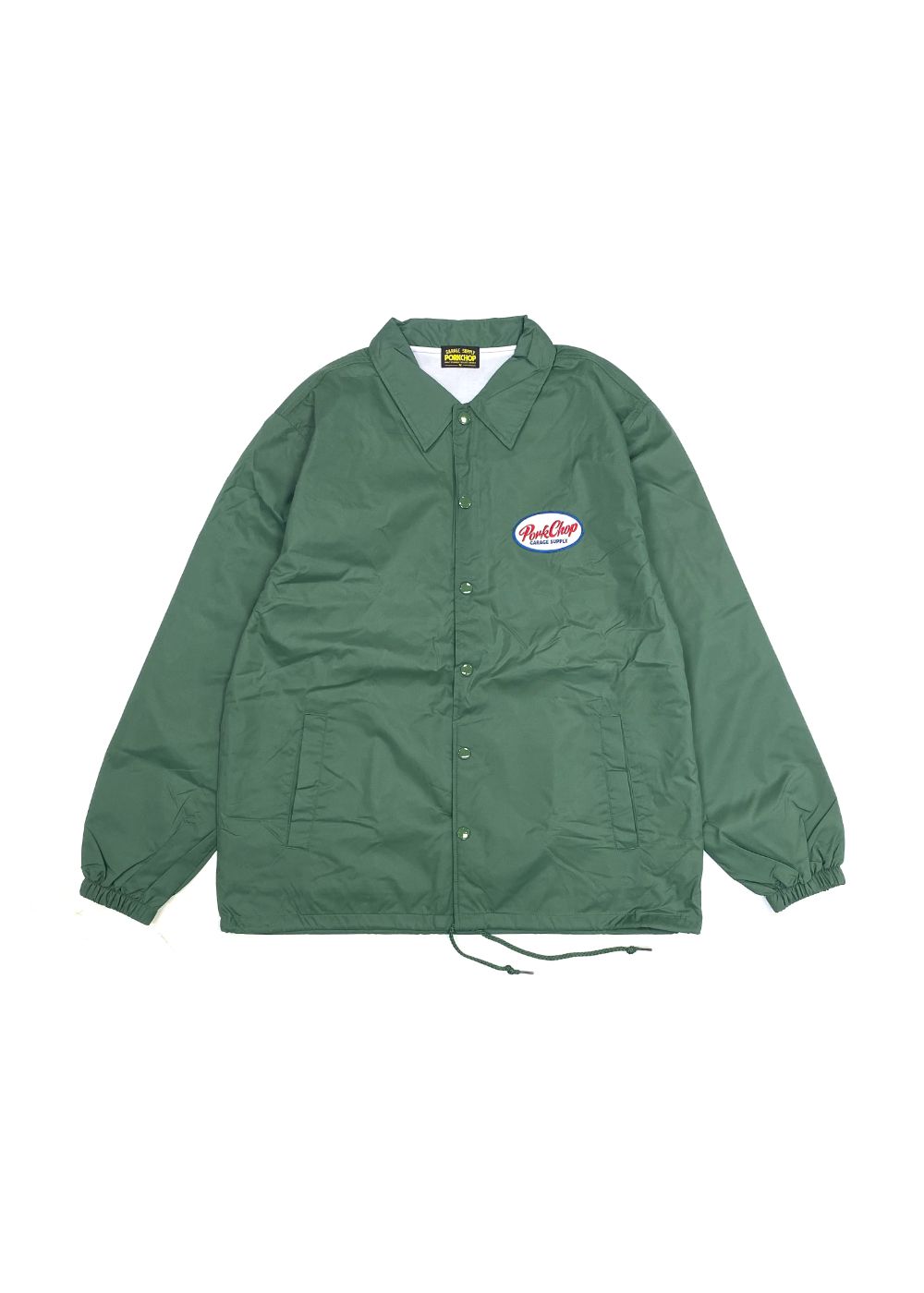 PORKCHOP GARAGE SUPPLY - BOMB COACH JKT (GREEN) / プリント コーチ
