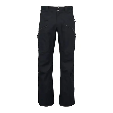 メンズ リーコンストレッチスキーパンツ(S ブラック): ブラック