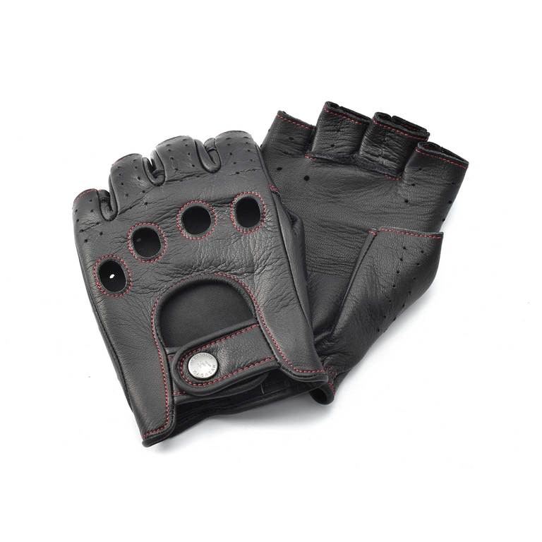 CACAZAN（カカザン）Driving Gloves / DDR-040 Black(Redステッチ