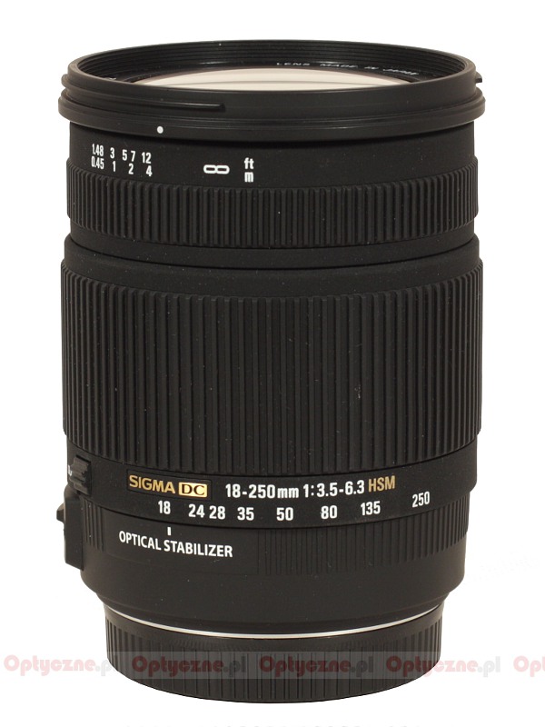 Sigma 18-250 mm f/3.5-6.3 DC OS HSM - LensTip.com