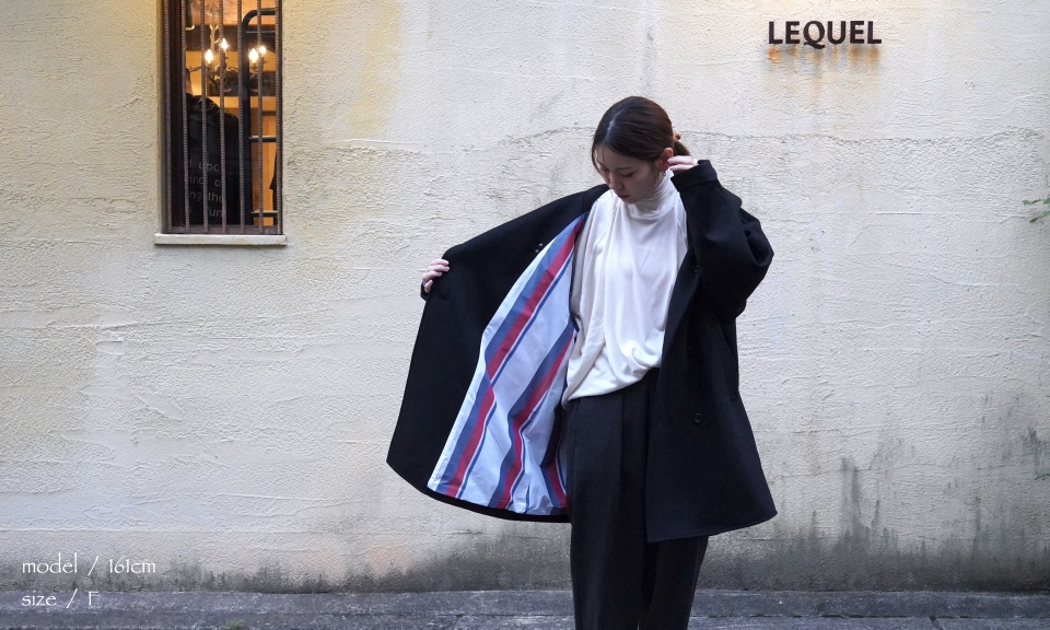 ippei takei イッペイタケイ will coat ＜ブラック＞ 商品詳細｜LEQUEL