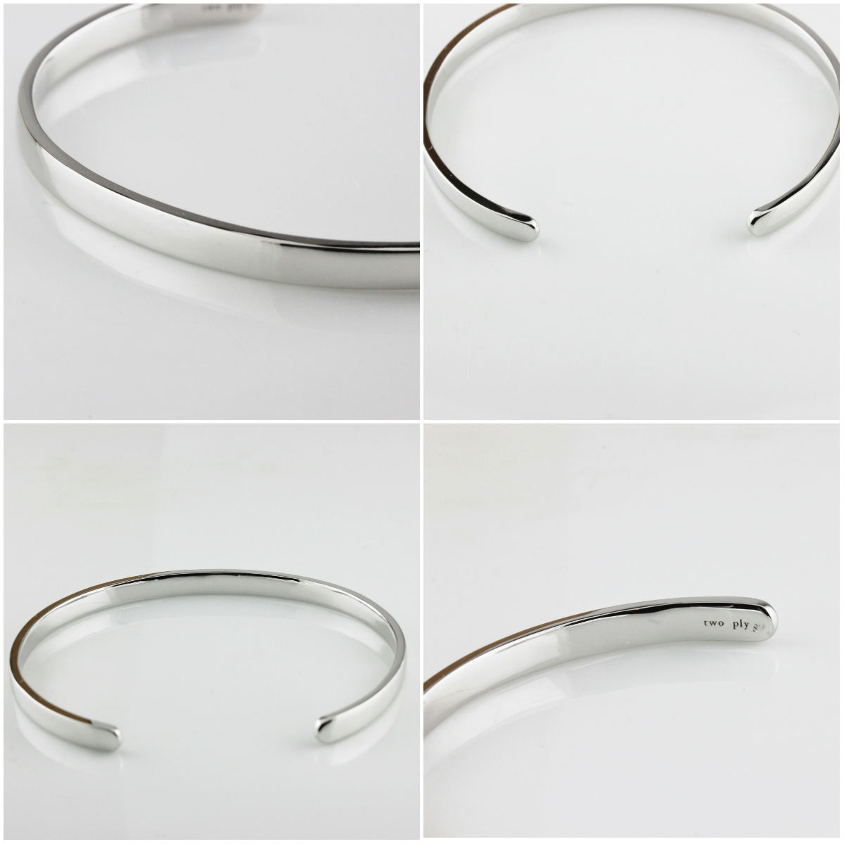 two ply 609 Statement Luxe Bangle Silver925/トゥー プライ
