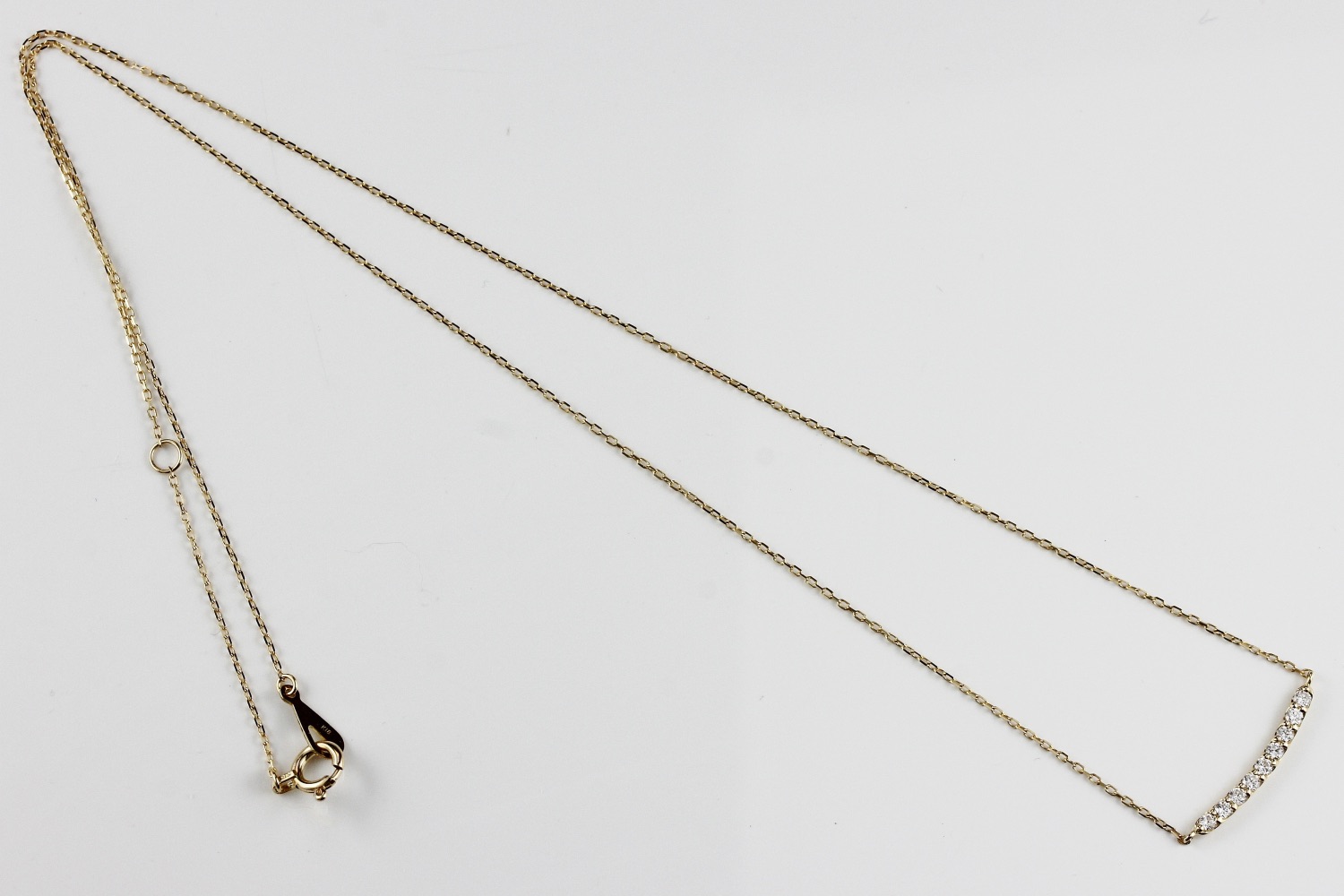 ピナコテーカ 758 チビ ダズル ダイヤモンド ライン ネックレス 18金