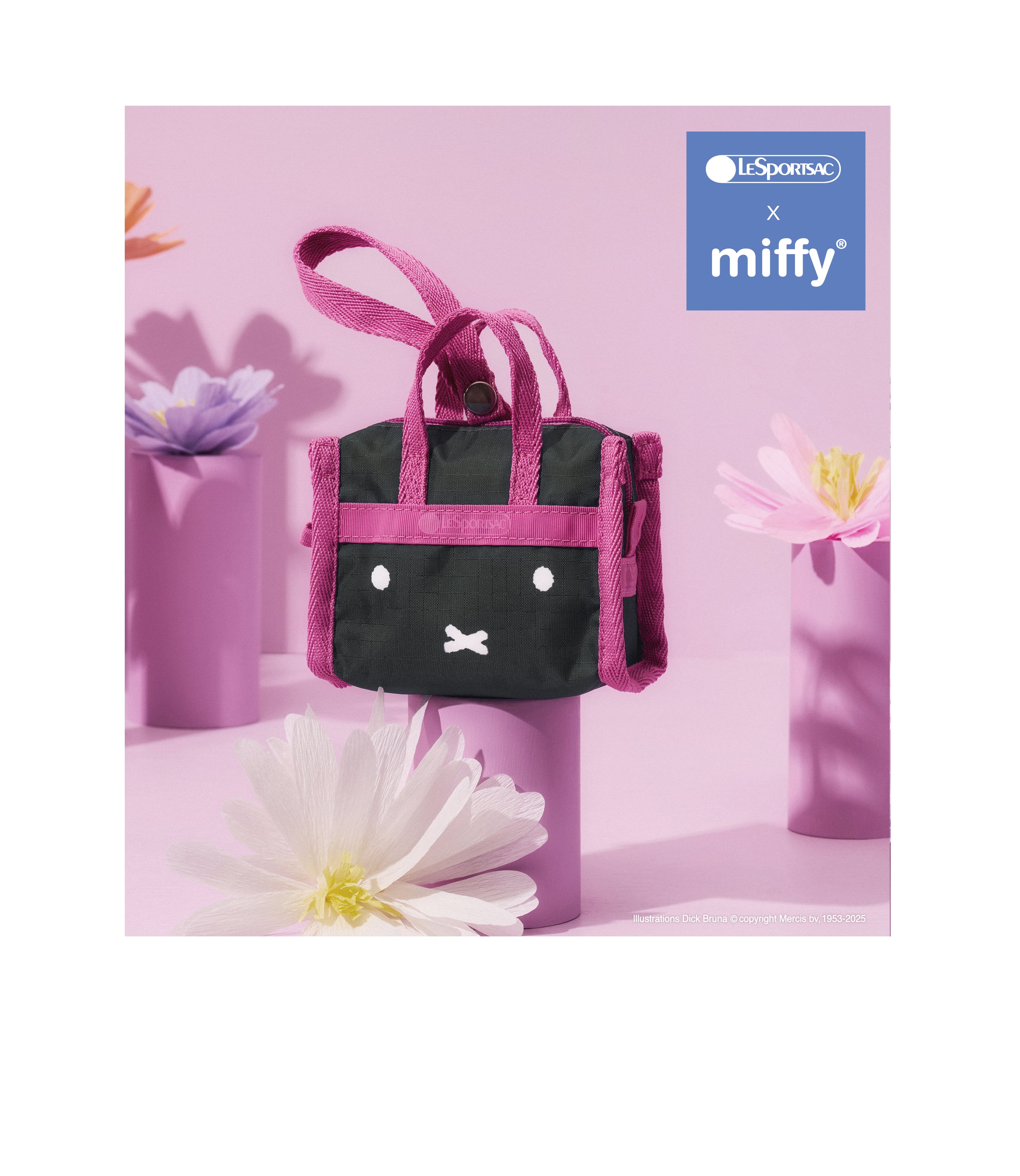 Micro Weekender Charm - Miffy Green/Pink Charm – LeSportsac
