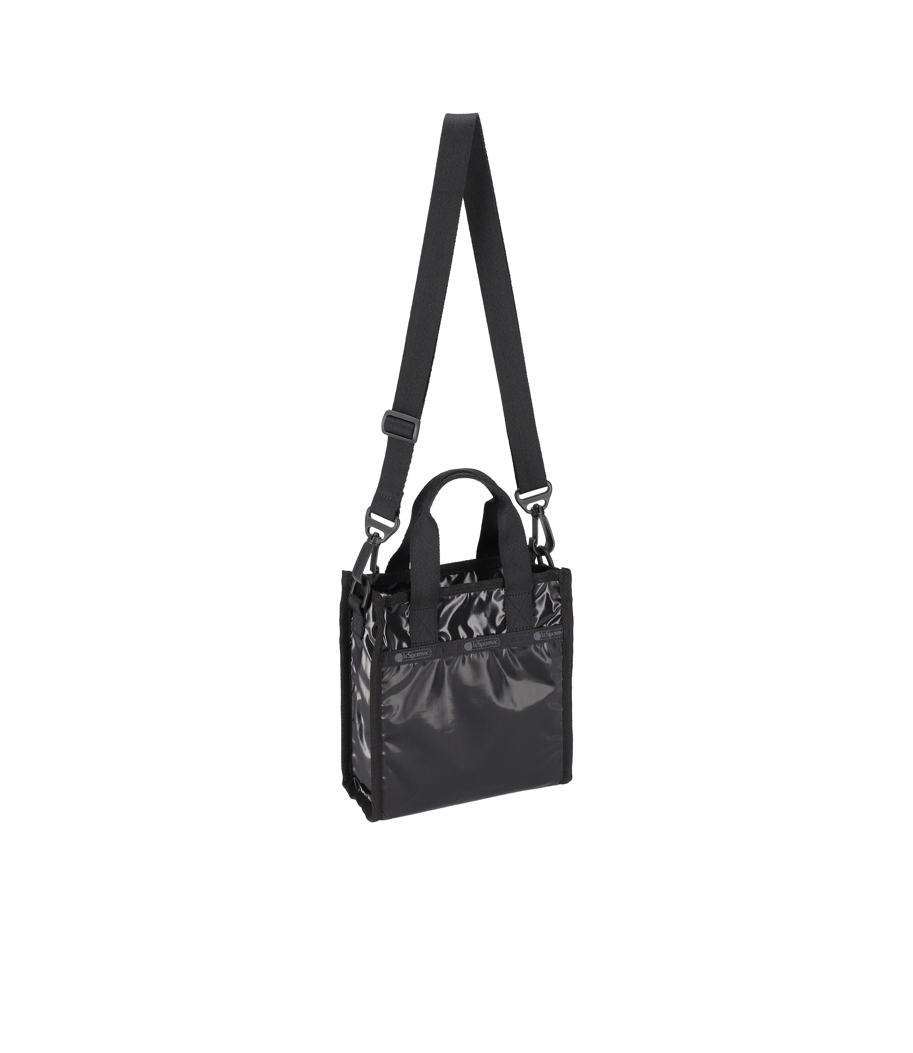 Shiny Black Mini North/South Tote | LeSportsac