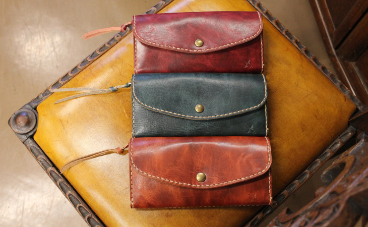 フラップ長財布（牛革）｜革製品専門店レザーハウス