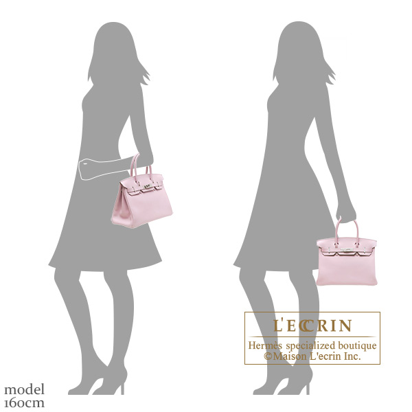 Hermes Birkin bag 30 Rose dragee Swift leather Silver hardware | L