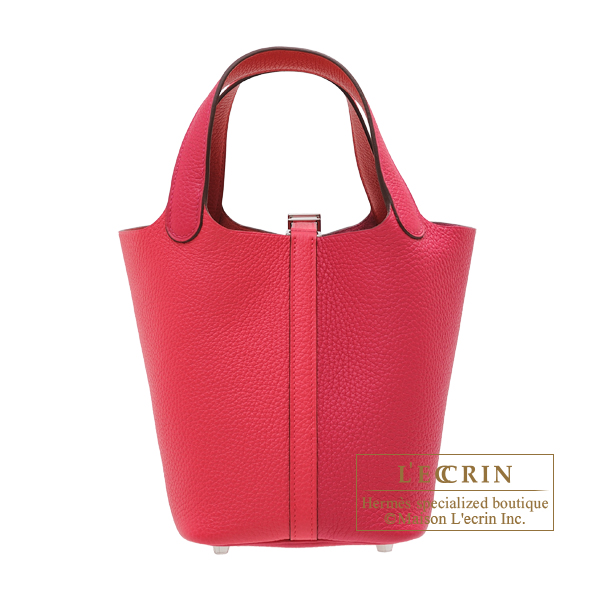 Hermes Picotin Lock casaque 2 bag 18/PM Rose extreme/ Rose mexico