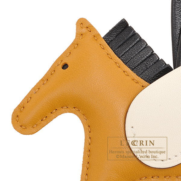 エルメス ロデオチャームペガサスPM セサミ/ブラック/ナタ