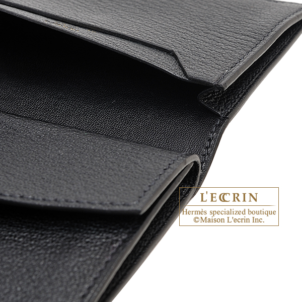 エルメス ベアンミニ ブラック シェブルミゾル ローズゴールド金具