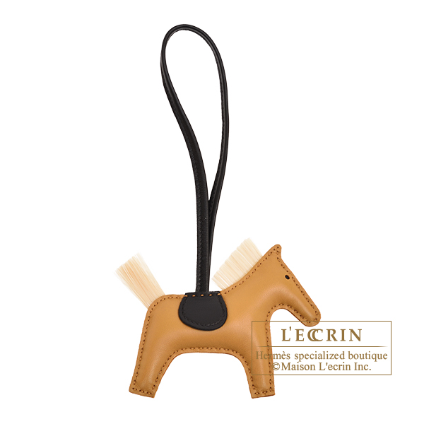 エルメス ロデオチャームクランPM セサミ/ブラック/ナチュラル