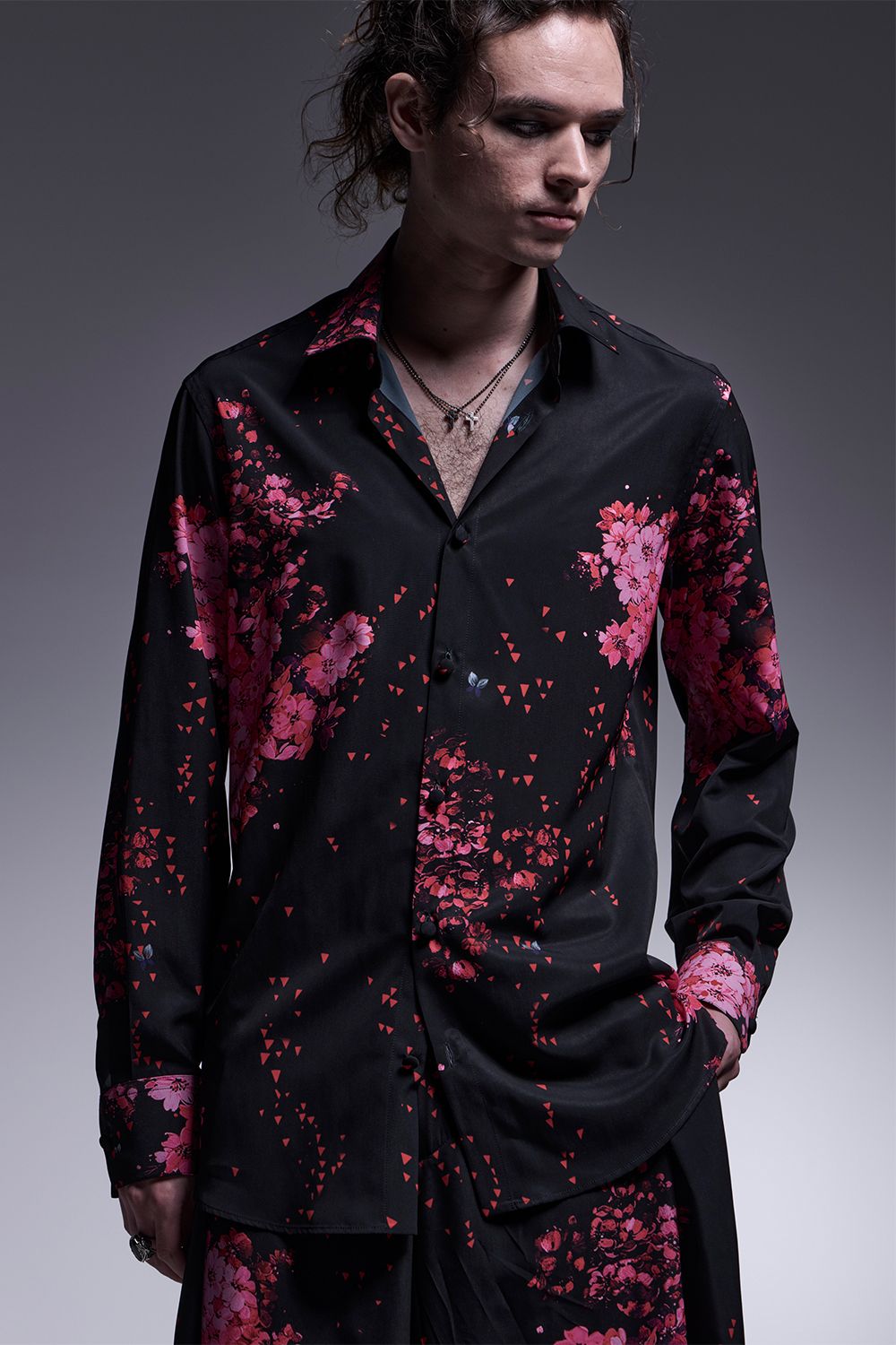 kiryuyrik - SAKURA Decine Shirt / デシン シャツ | laid-back