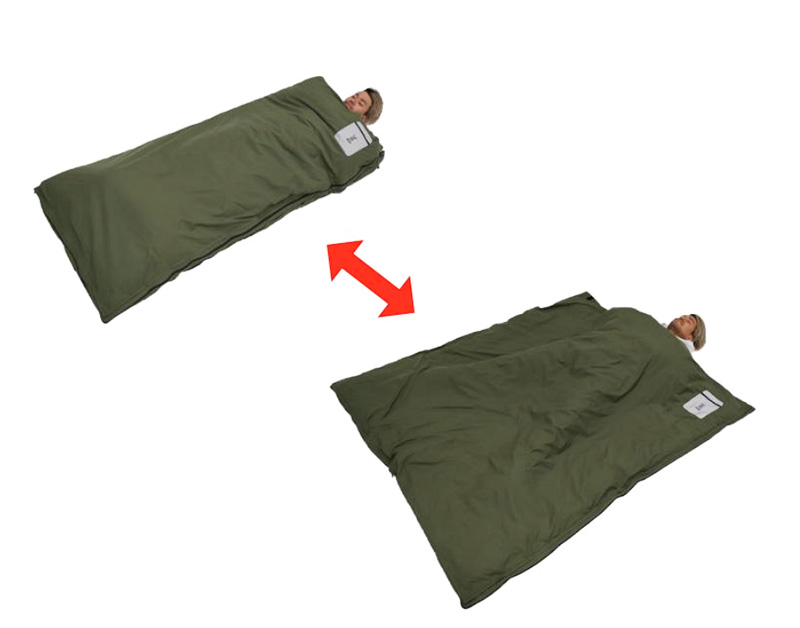 家の布団が寝袋に変身！DODから冬キャンプの新しい味方「フトン