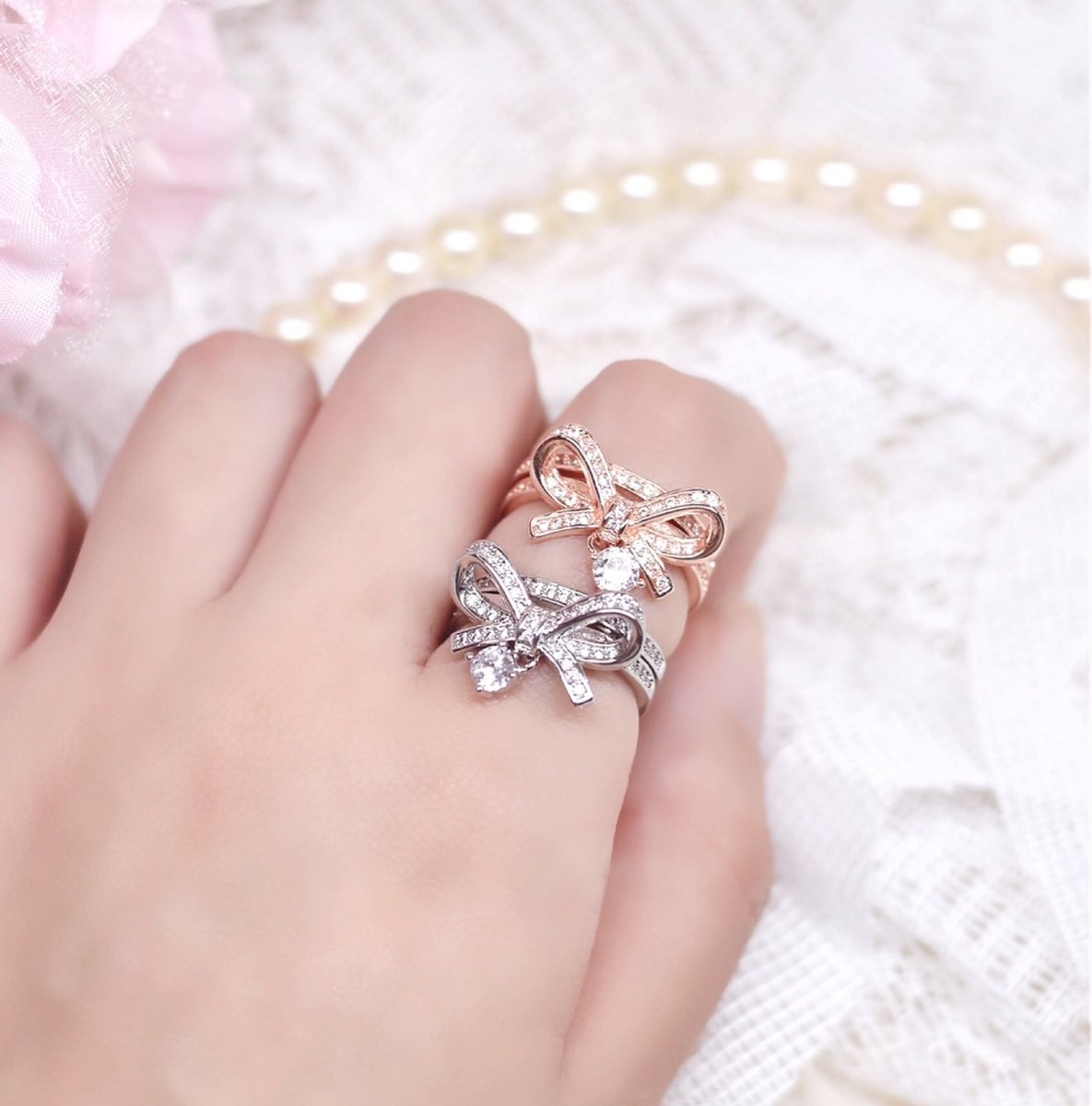 チャームリボンリングー LafaryShop- LAFARY ONLINE