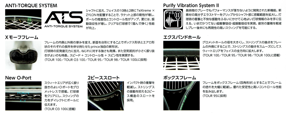 2026年モデル】Prince(プリンス)テニスラケット TOUR o3 100 305g