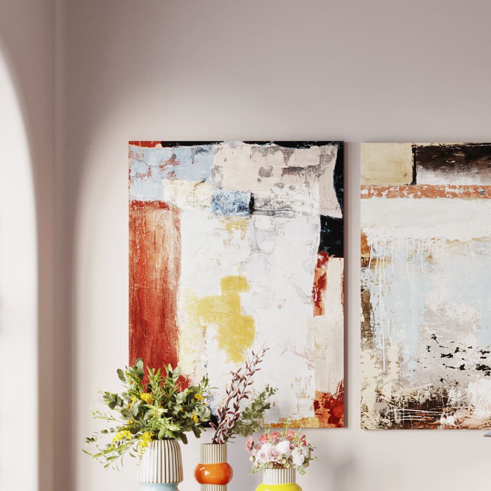 スプラッシュ オレンジ 90x120cm ピクチャー アート - アート